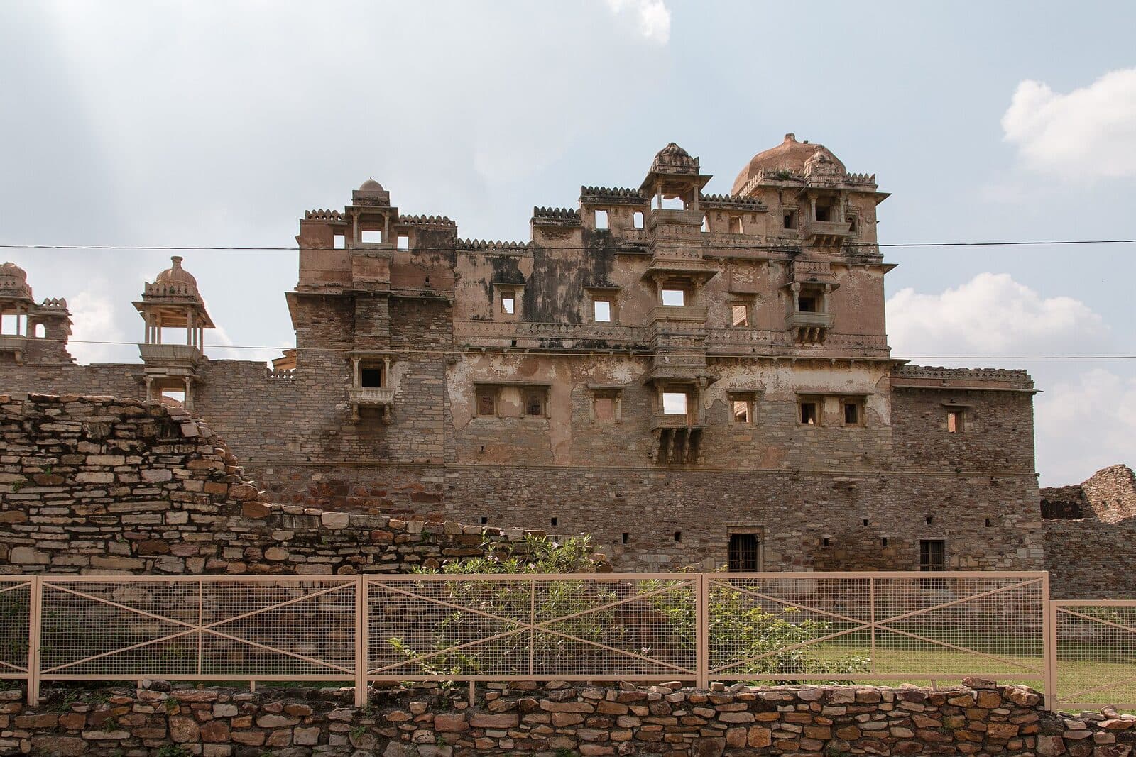 Ruins of Rana Kumbha Palace inside Chittorgarh Fort