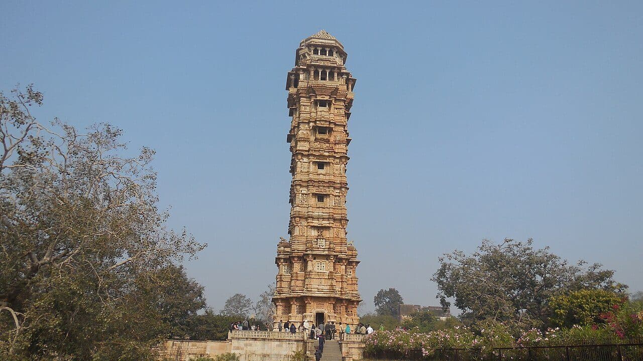 Vijay Stambh, the Tower of Victory, at Chittorgarh Fort
