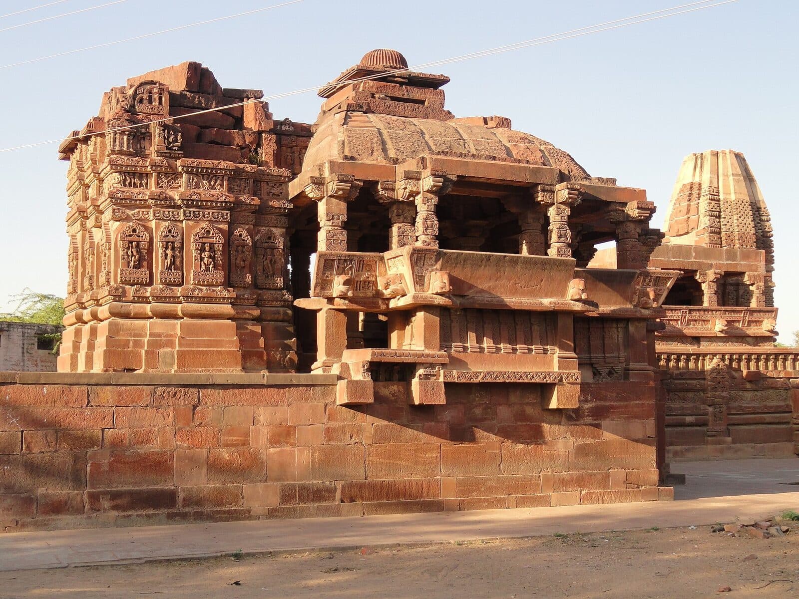 Carved sandstone temples at Osian