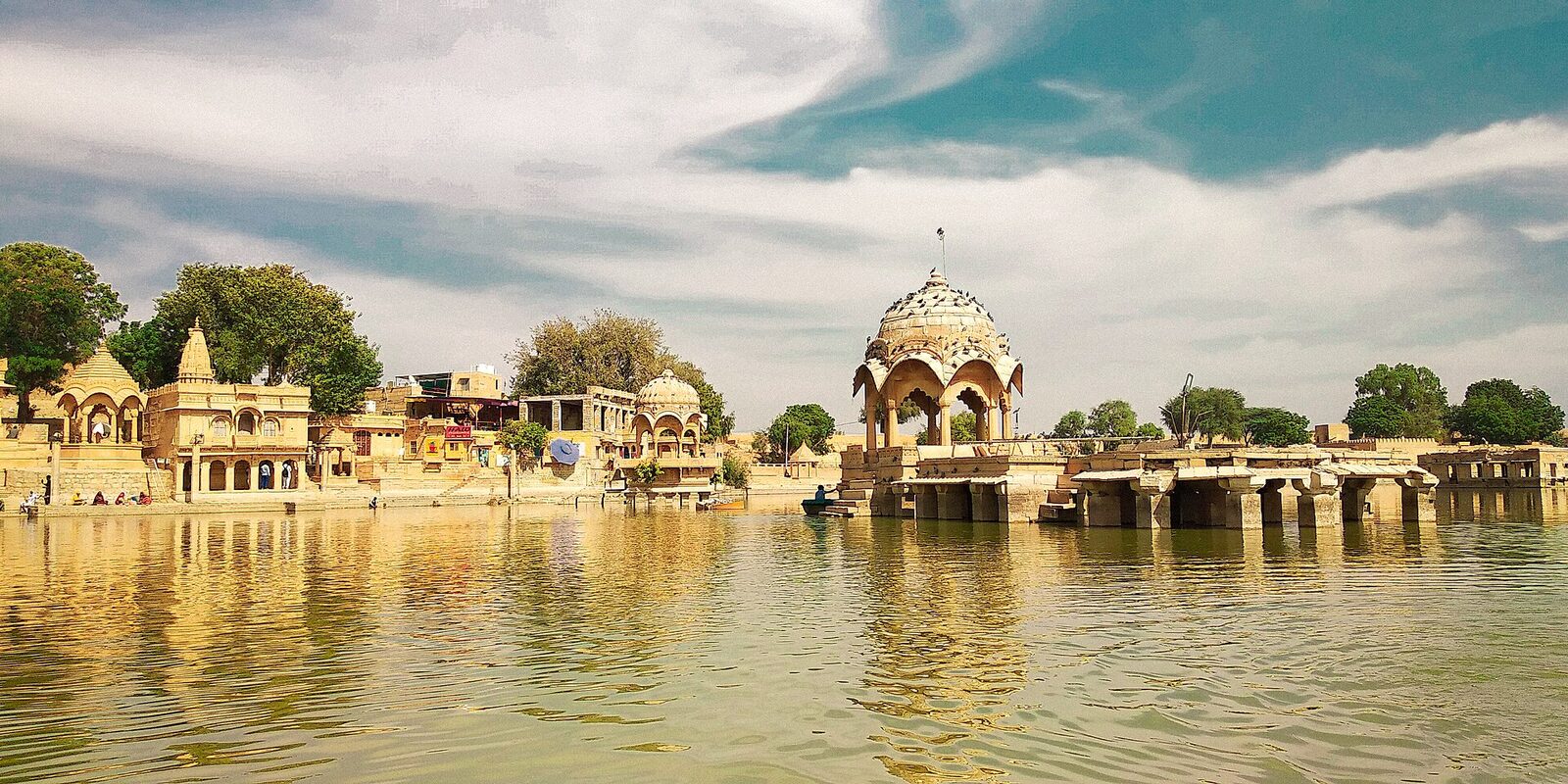 Pavilions on Gadisar Lake, Jaisalmer
